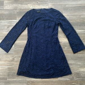 Little blue lace dress 👗